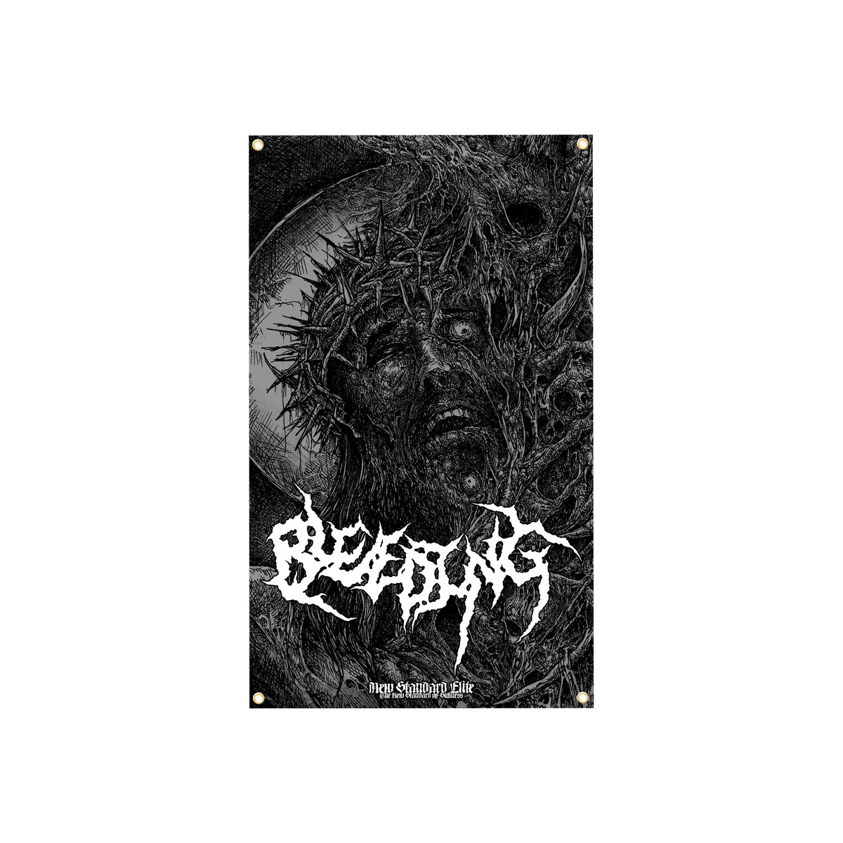 BLEEDING "SUFFERING" BANNER FLAG