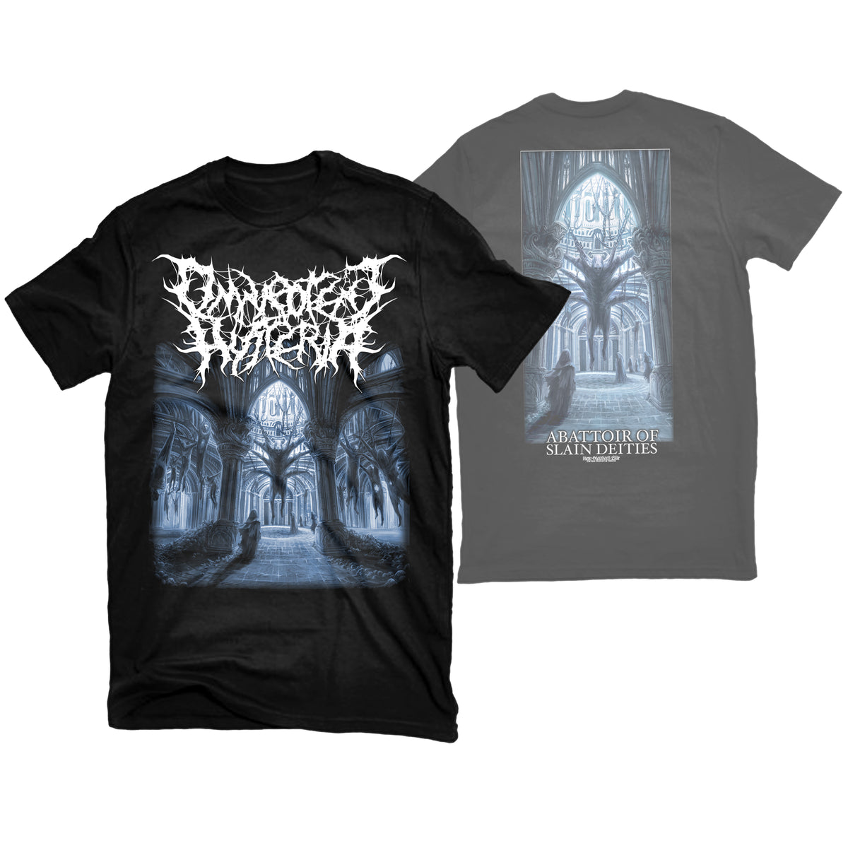 OMNIPOTENT HYSTERIA "ABATTOIR OF SLAIN DEITIES" T-SHIRT