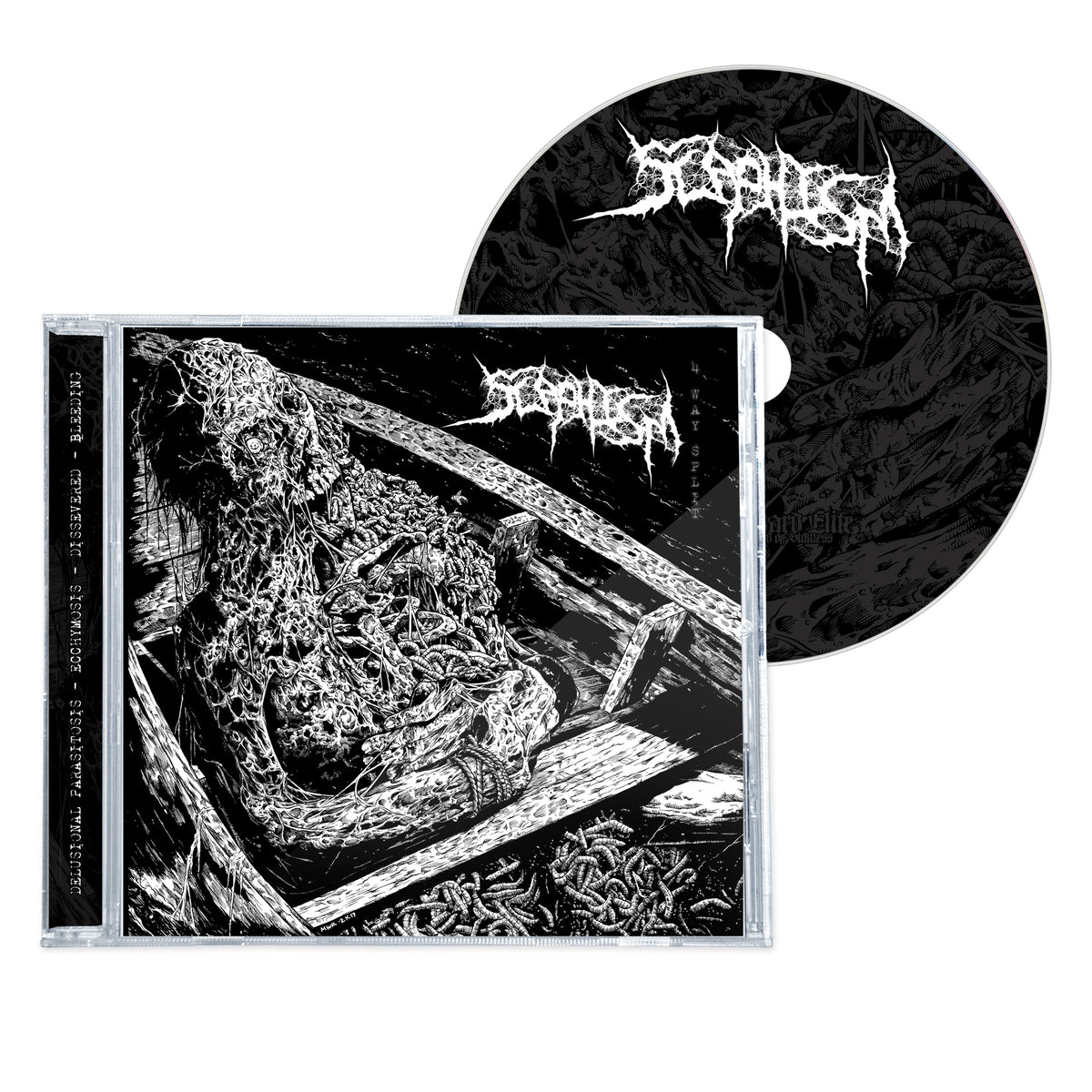 SCAPHISM "4-Way Split" CD