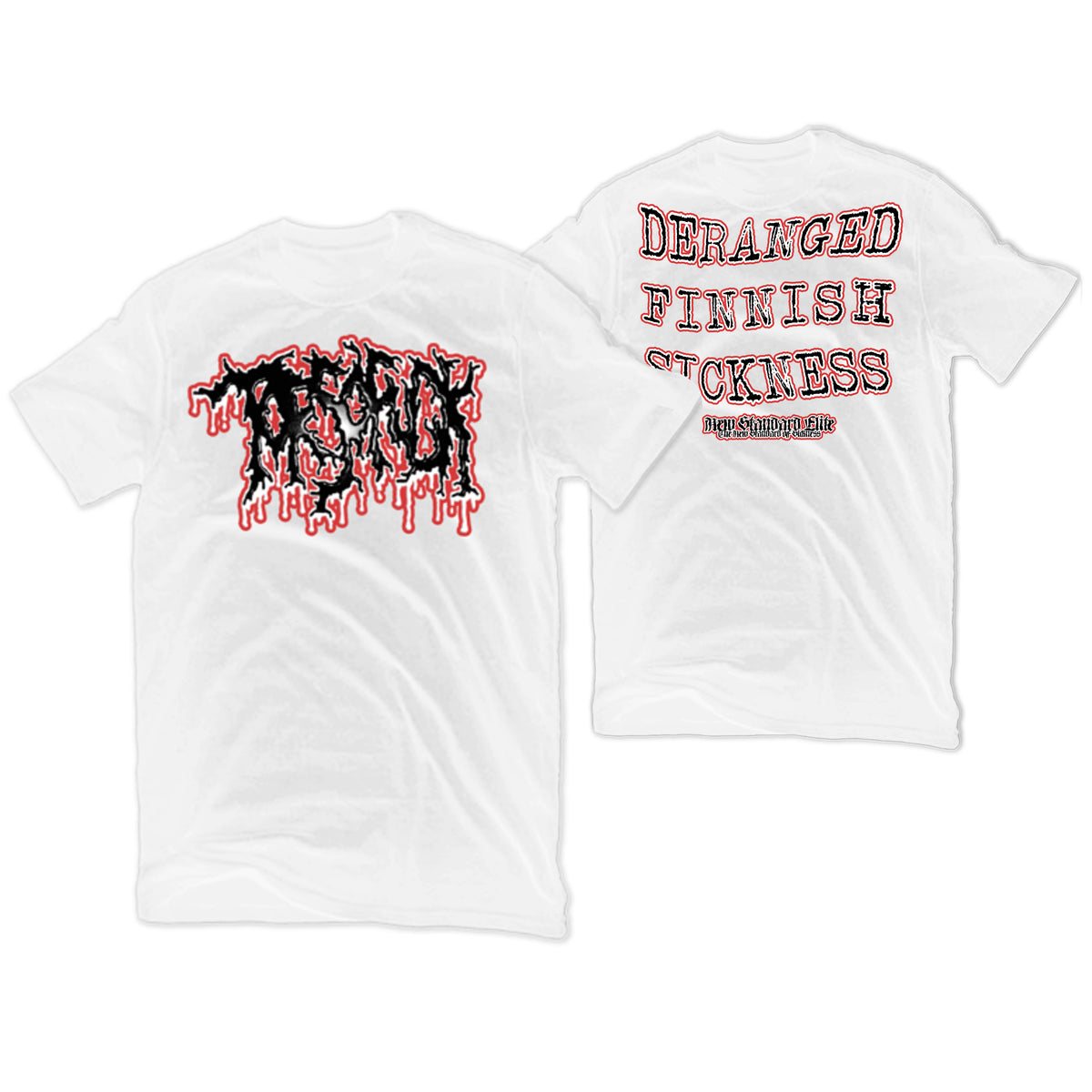 TORSOFUCK "DERANGED" WHITE T-SHIRT