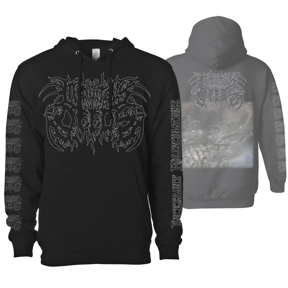 INIQUITOUS DEEDS "INCESSANT HALLUCINATIONS" HOODIE