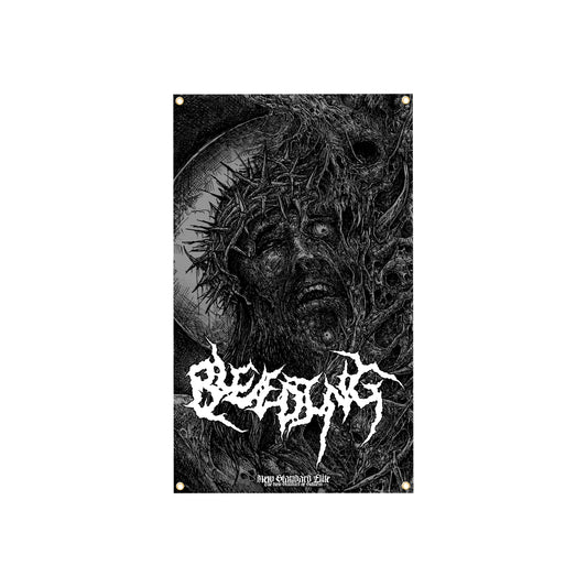 BLEEDING "SUFFERING" BANNER FLAG