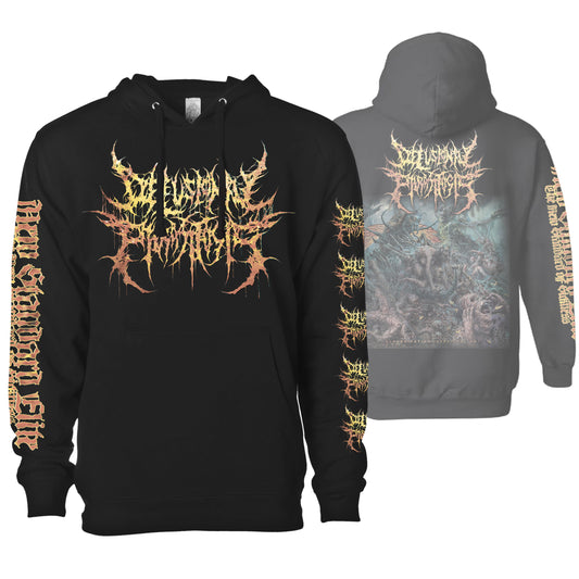 DELUSIONAL PARASITOSIS "REGURGITATING INTESTINAL ROT" HOODIE