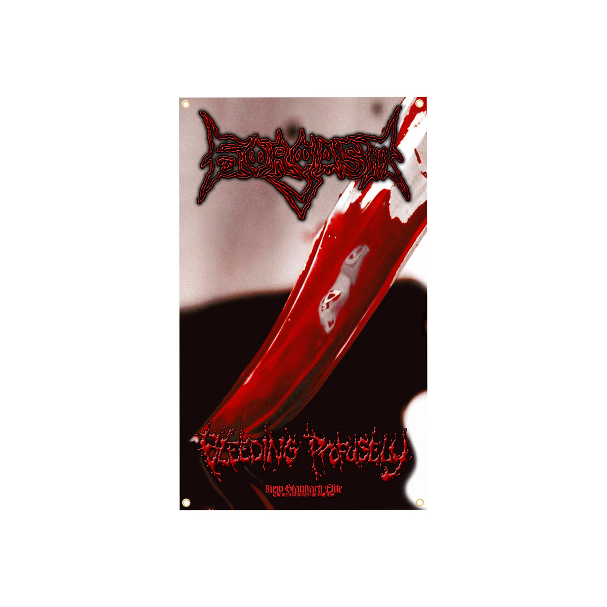 GORGASM "BLEEDING PROFUSELY" BANNER FLAG