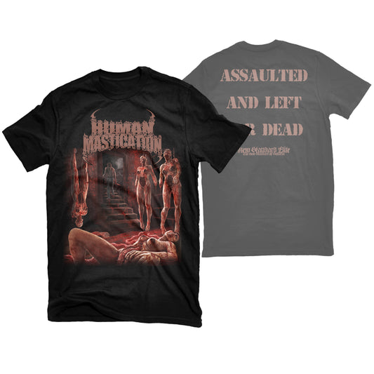 HUMAN MASTICATION "ASSAULTED AND LEFT FOR DEAD" T-SHIRT