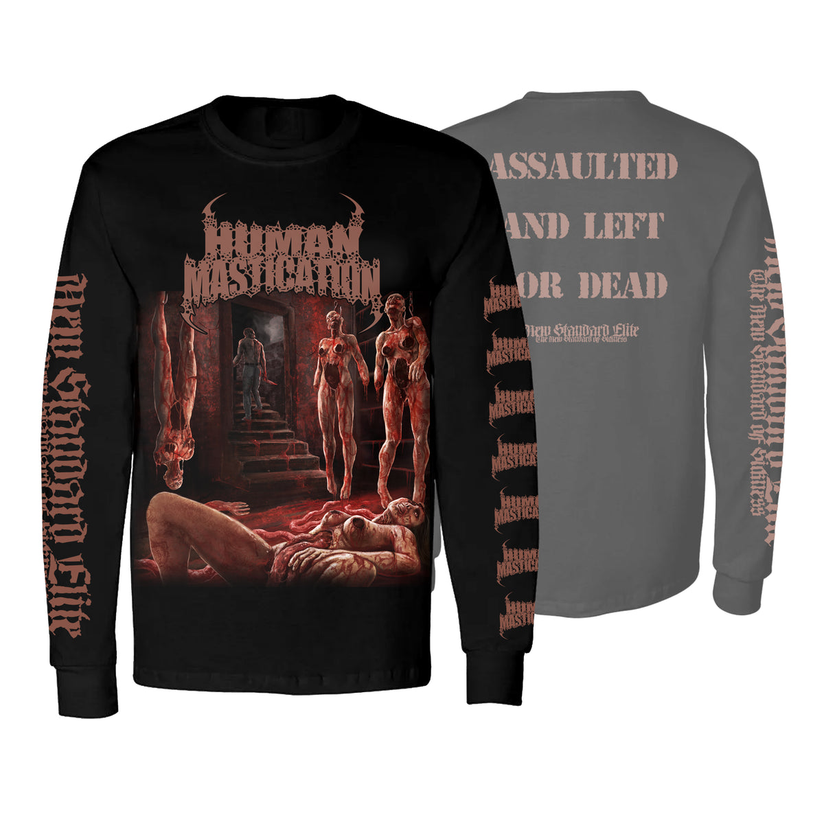HUMAN MASTICATION "ASSAULTED AND LEFT FOR DEAD" LONG SLEEVE