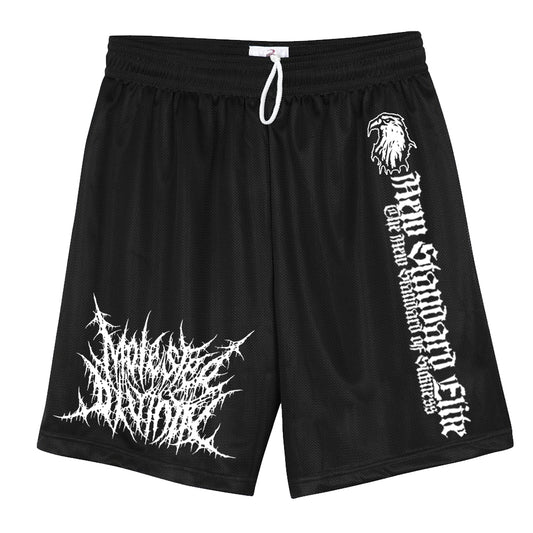 MOLESTED DIVINITY MOSH SHORTS