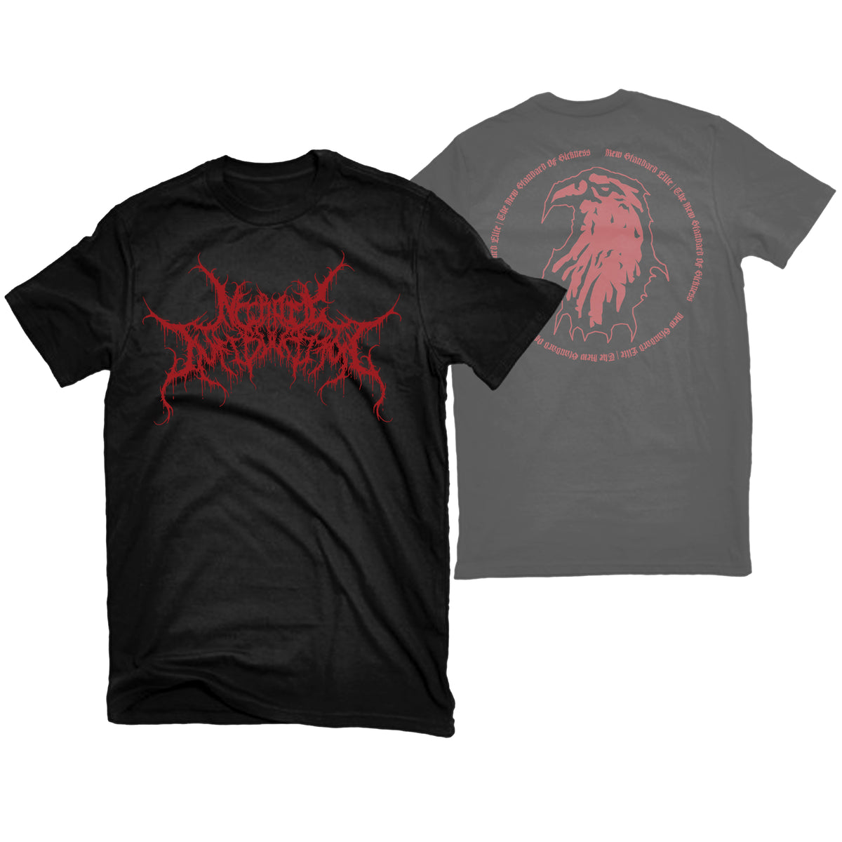 NECROTIC INFIBULATION RED LOGO-SHIRT