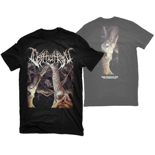 OSSIFICATION "FROM THE SUPPURATE BOWELS OF INNERMOST EARTH" T-SHIRT