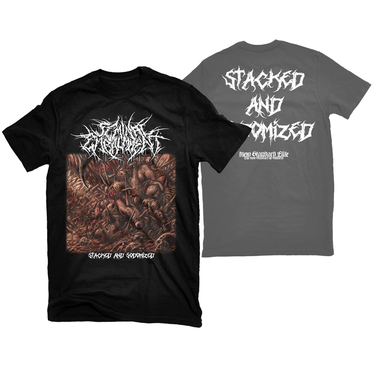 SEMINAL EMBALMMENT "STACKED AND SODOMIZED" T-SHIRT