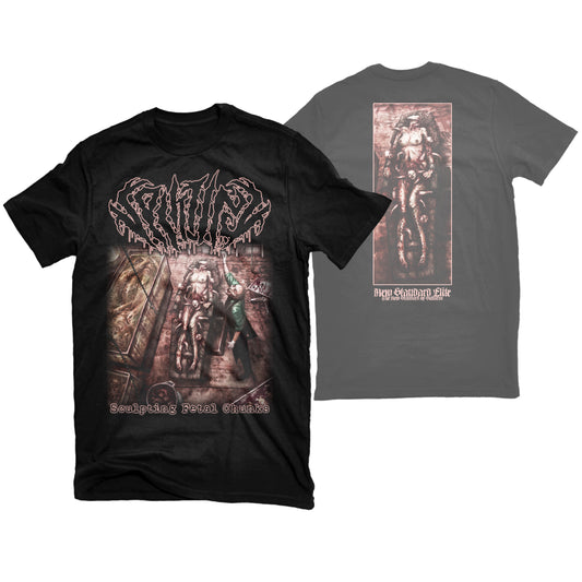 SPLITTING "SCULPTING FETAL CHUNKS" T-SHIRT