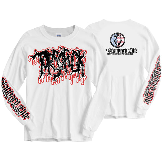 TORSOFUCK "LOGO" WHITE LONG SLEEVE