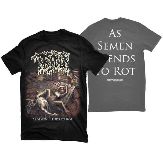 TORSOFUCK "AS SEMEN BLENDS TO ROT" T-SHIRT