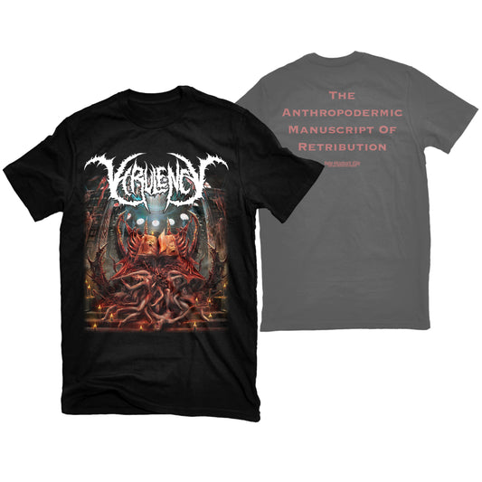 VIRULENCY " ANTHROPODERMIC MANUSCRIPT" T-SHIRT